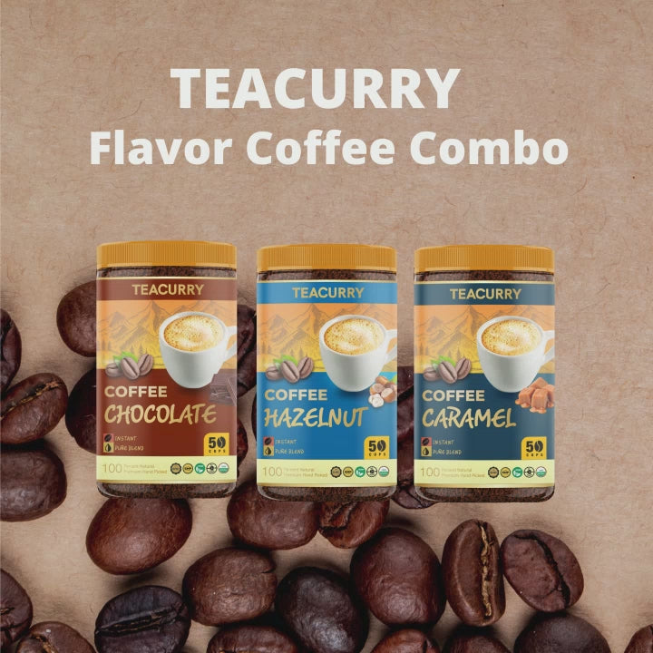 Coffee Combo Pack of 3 : Hazelnut, Chocolate, and Caramel Coffee