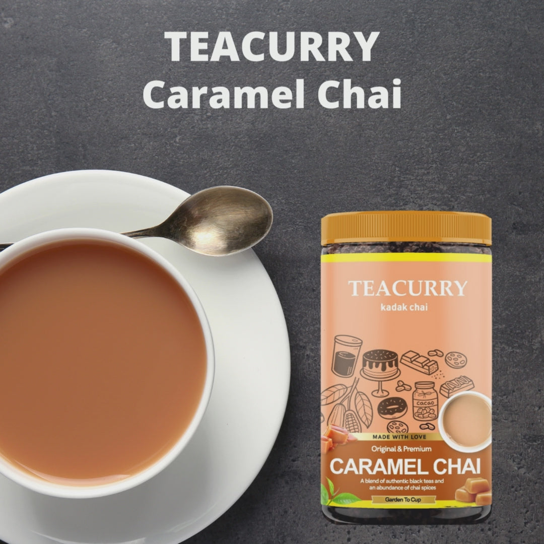 TEACURRY Caramel Chai Video - caramel in tea