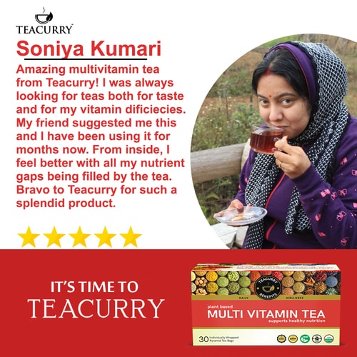 Teacurry Multivitamin tea benefit 