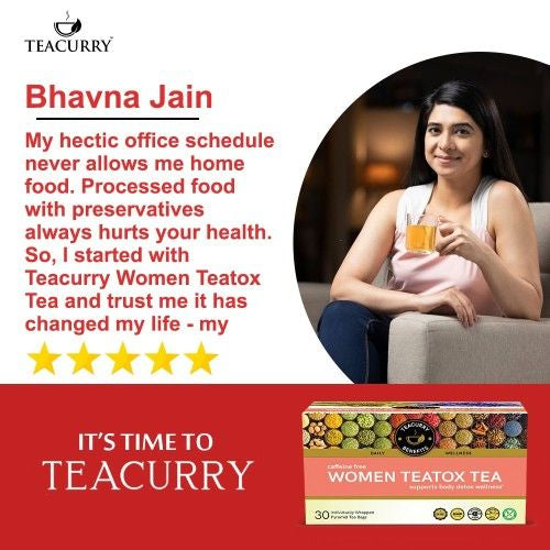 Teacurry Women Teatox Tea Testimonial Image