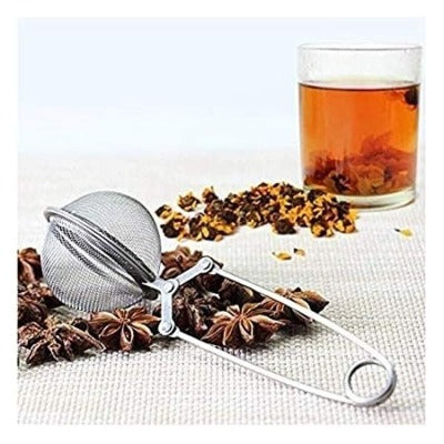 Mesh Ball Tong Tea Infuser with Pincer with Tea