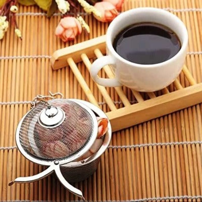 Meshball Tea Infuser with Chain and tea