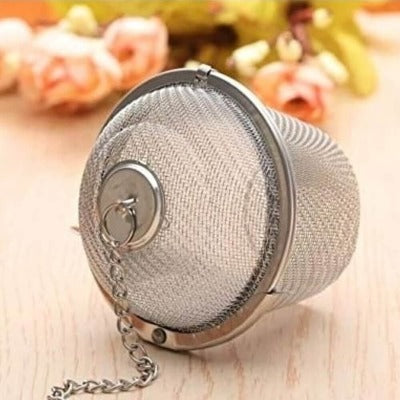 Meshball Tea Infuser with Chain with tea