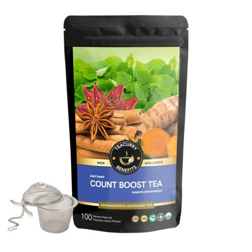 Teacurry Count Boost Tea Loose Pouch with Infuser