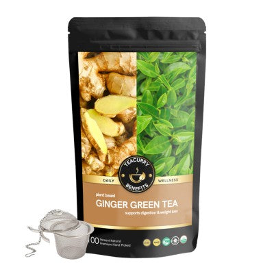 Ginger Green Tea Pouch with Infuser