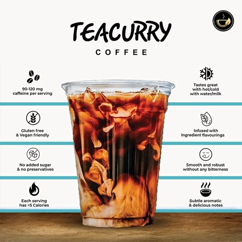 Teacurry French Vanilla Coffee Beans - 100% natural