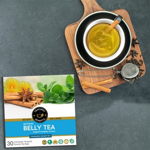 By Teacurry Belly Tea Top View - tea curry belly fat tea review - flatbelly tea - best detox tea for belly fat