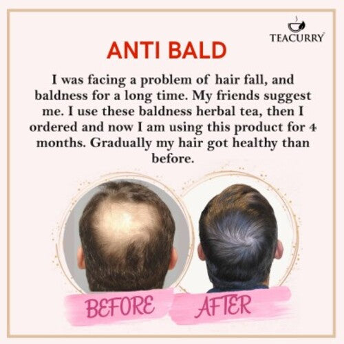 Teacurry Anti Bald Tea Before and After