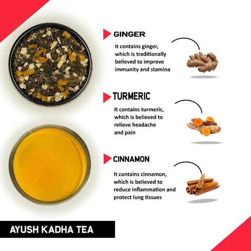 Teacurry Ayush Kadha Tea Ingredients