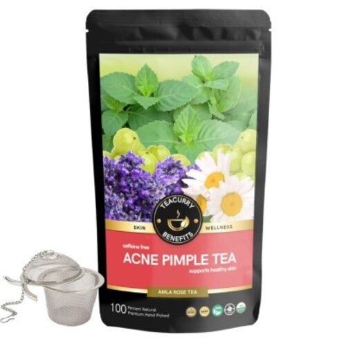 Teacurry Acne pimple tea pouch with infuser
