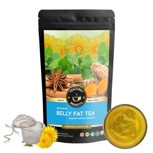 Belly Fat Tea Loose Pouch with Infuser - tummy fat reducing tea