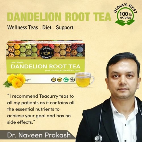 Teacurry Dandolion Root Tea Box Naveen Prakash