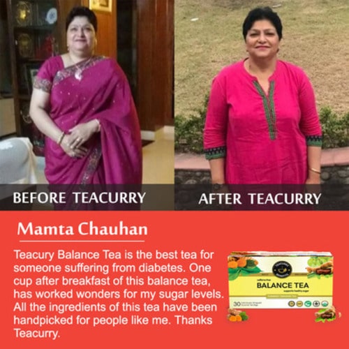 Teacurry Diabetes Tea used by Mamta Chauhan