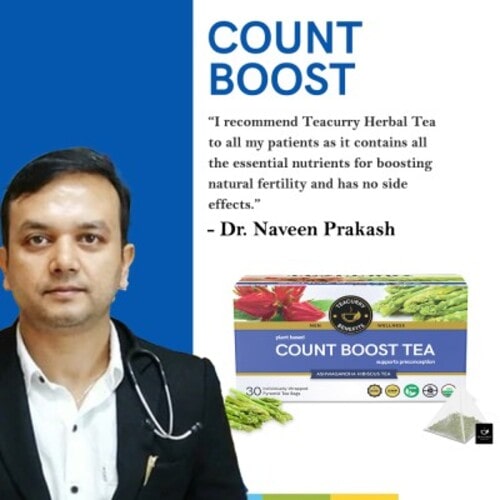 Teacurry Count Boost Tea For Men approved by doctors