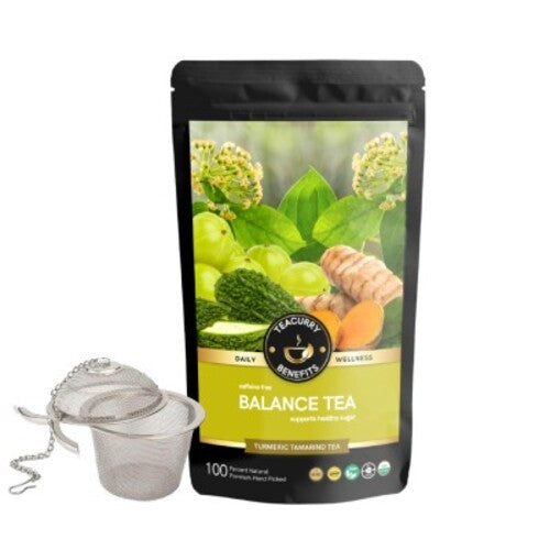 teacurry balance tea pouch with infuser