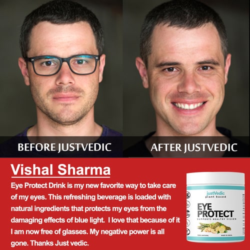 Customer reviews on justvedic eye protect drink mix