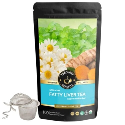 Fatty liver tea pouch with infuser - herbal tea for fatty liver