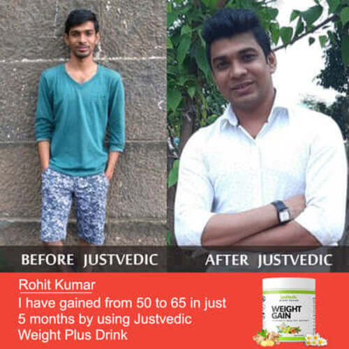 fter before image of Weight gain tea