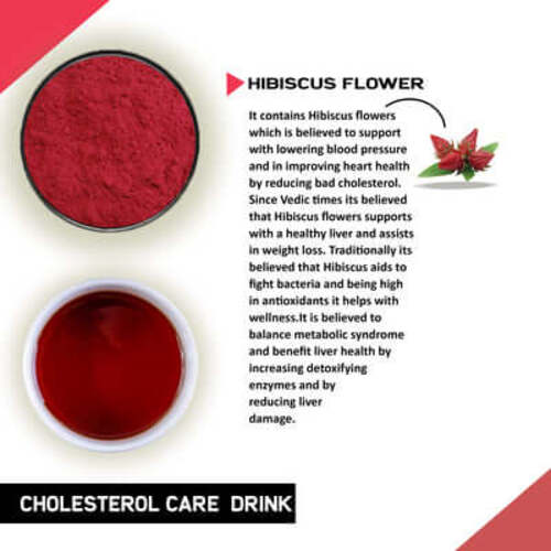 Justvedic Cholesterol Care Drink Mix Benefits and Ingredient image
