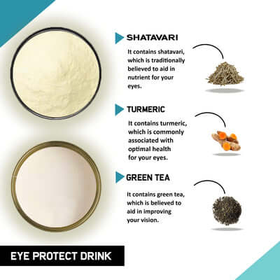 justvedic eye protect drink mix jar Benefits and ingredients