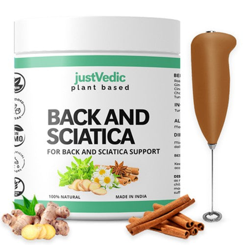 Back and sciatica drink mix with frother
