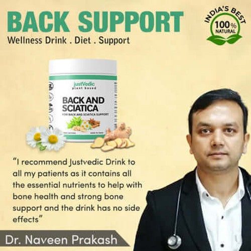 Back and sciatica support drink mix recommended by Dr. Naveen Prakash
