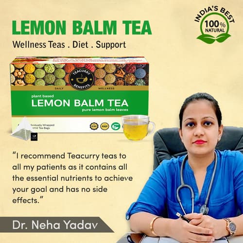 Lemon Balm Tea - Helps with Gastrointestinal Health, Insomnia, Cognitive Function