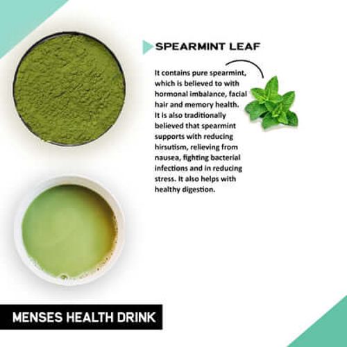 Justvedic Menses health drink mix ingredient image 