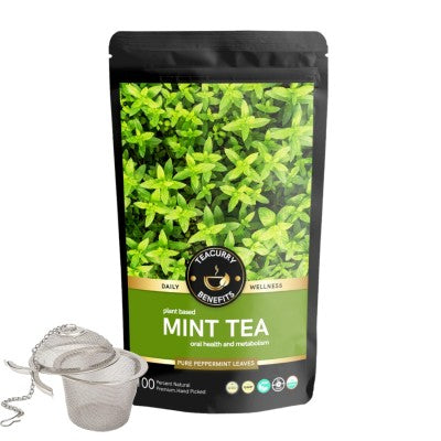 Teacurry Mint Leaves Tea Pouch+Infuser