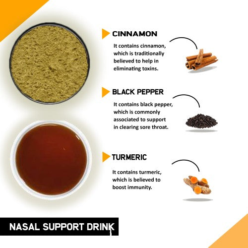 Justvedic Nasal Support Drink Mix ingredients