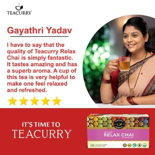 Gayatri Yadav Reviewed Relax tea