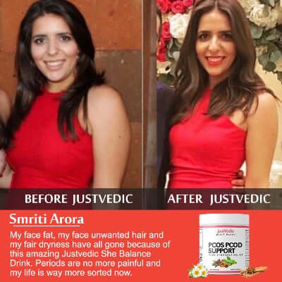 Justvedic PCOS PCOD Support or She Balance Powder Customer Review Smriti Arora