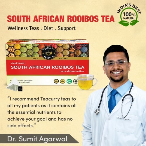 Teacurry south african rooibos tea approved by doctor sumit agarwal