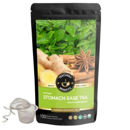 Stomach Ease tea pouch image with infuser