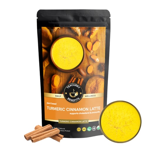 Turmeric Cinnamon Latte - Helps with Inflammation, Digestion, Immunity (Golden Milk)
