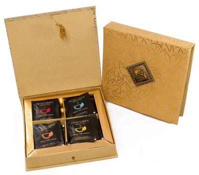 Exotic Flowers Gift Box with Tea Bags