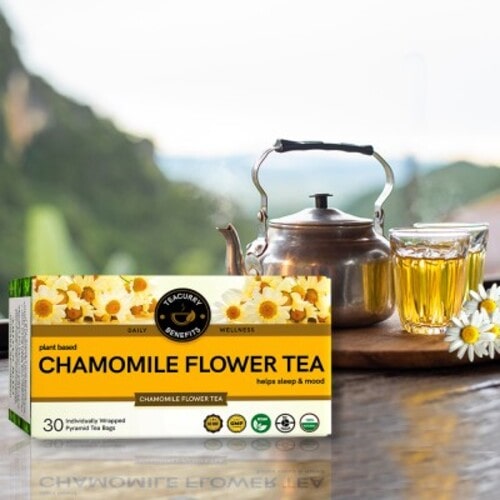 Teacurry Chamomile Tea box top view