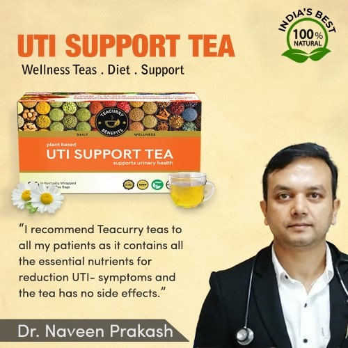 UTI Support tea recommended by Dr. Naveen Prakash