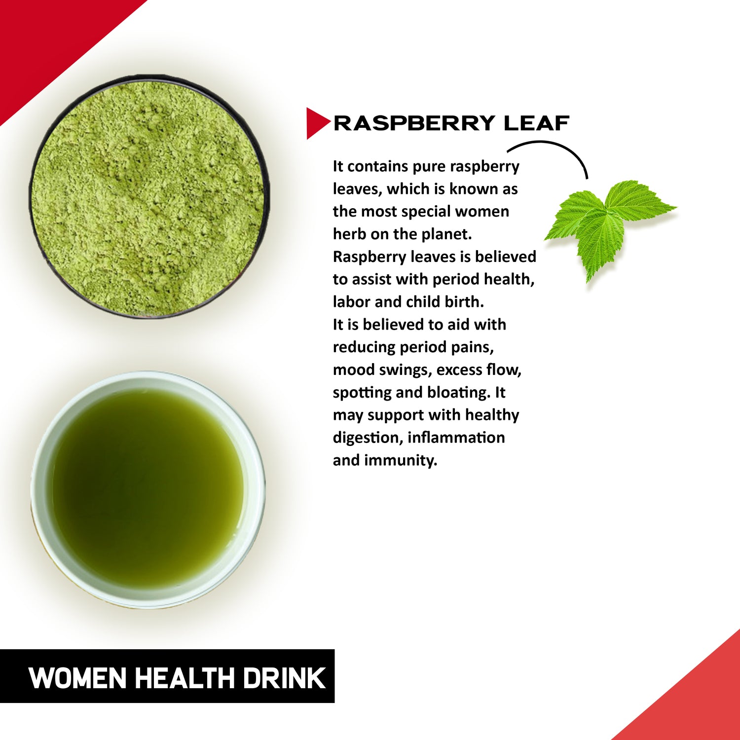 Justvedic Women Health Drink Mix - Ingredients