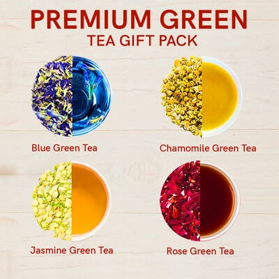 Teacurry Premium Green Gift Box Loose Tea ingredient