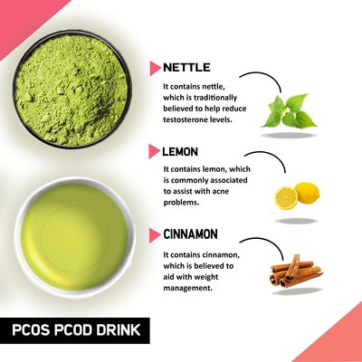 justvedic pcos pcod support or she balance drink mix benefit and ingredient