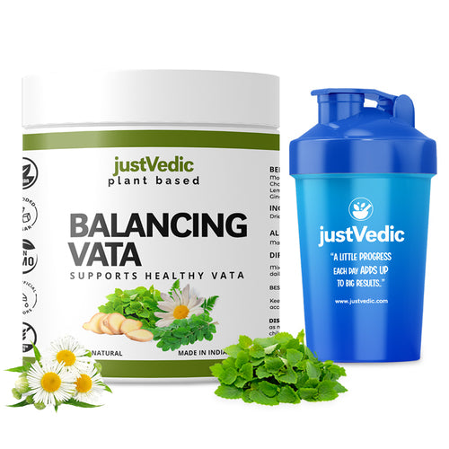 Justvedic Balancing Vata Drink Mix - Helps in Pulsation, Respiration, Circulation & Elimination