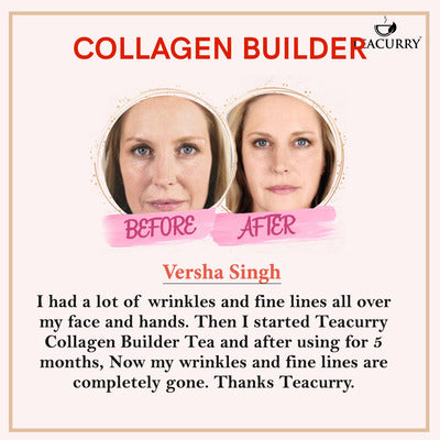 Teacurry Collagen Builder Tea used by Versha Singh