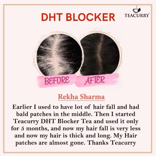 Teacurry DHT Blocker Tea Before and After