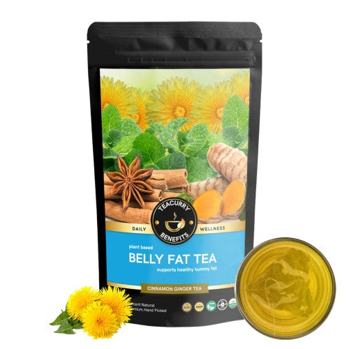 Teacurry Belly Fatr Tea Loose Pouch - best green tea for belly fat