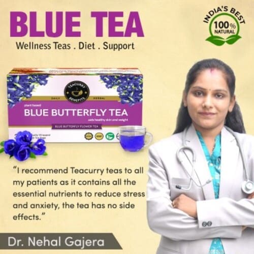 Teacurry Blue Butterfly Tea Approved by Docter Nehal Gajera