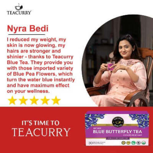 Blue butterfly tea reviewed by Nyra Bedi