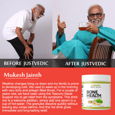 Justvedic Bone Health Drink Mix reviewed by Mukesh Jainth