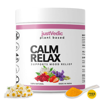 Justvedic Calm Relax Drink Mix Jar