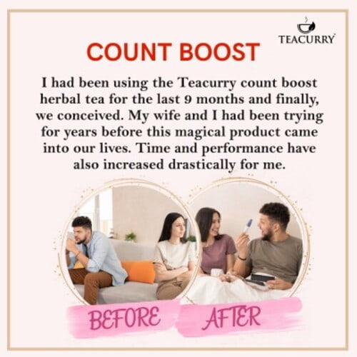 Teacurry Count Boost Tea Before and After